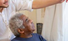 man and carer